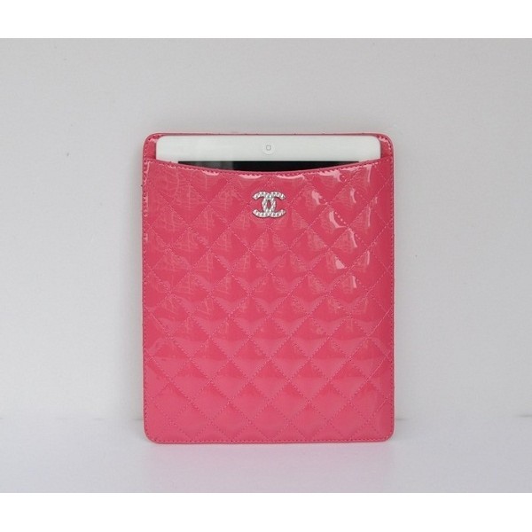 Chanel A50974 Vernice Pesca Custodia In Pelle