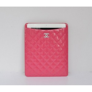 Chanel A50974 Vernice Pesca Custodia In Pelle