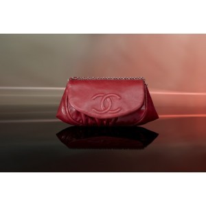 Chanel A40033 Y07027 71553 Embrayage Petit Rouge Dagneau