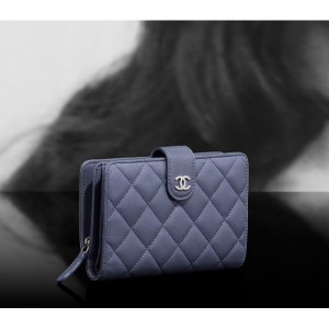 Chanel A48667 Y01480 12400 Quilted Agnello Portafogli