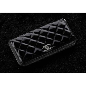 Chanel A50106 Y01799 94305 Nero Vitello Patent Portfolio Tassell