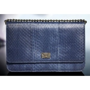 Chanel A50954 Y07110 93925 Portafogli Snakeskin Con Catena Lunga