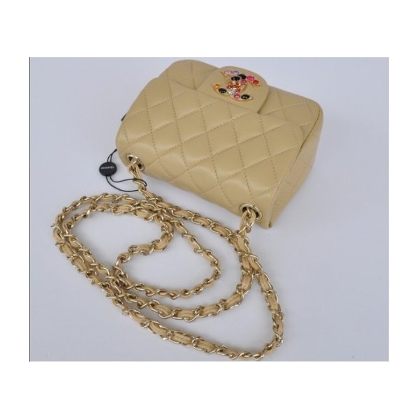 Albicocca Chanel 2011 Mini Bag Agnello Flap Con Multi Pierre Chi