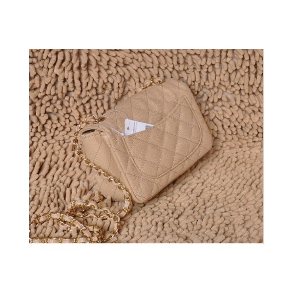 Borse Chanel 2012 Albicocca Caviar Leather Patta Con Ghw