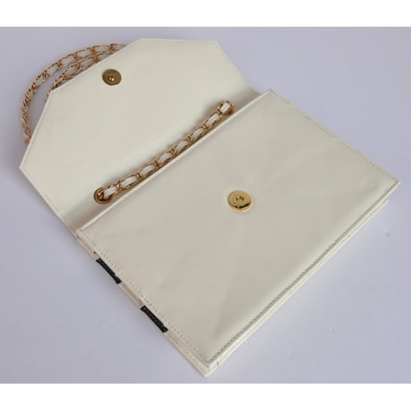 Borse Chanel 2012 New Off Bianco Flap Mini Pelle Di Vitello Con