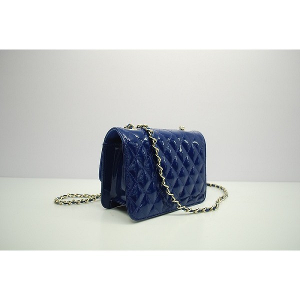 Chanel 2012 Nero Patent Flap Borse In Pelle Con Ghw Mini