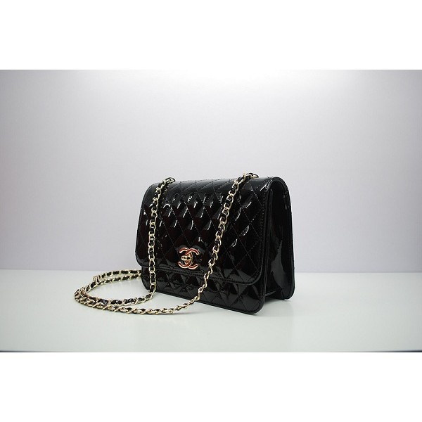 Chanel 2012 Nero Vernice Borse Flap Mini Con Ghw Significa