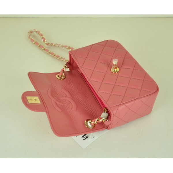 Lembo Rosa Mini Borse Chanel In Pelle Fiore Con Oro