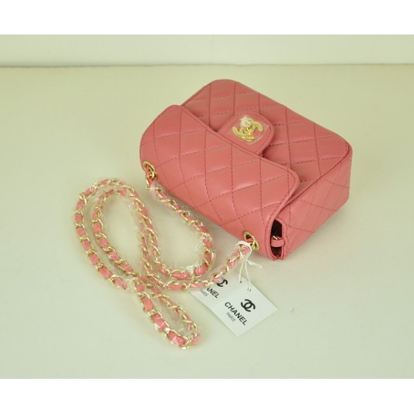 Lembo Rosa Mini Borse Chanel In Pelle Fiore Con Oro