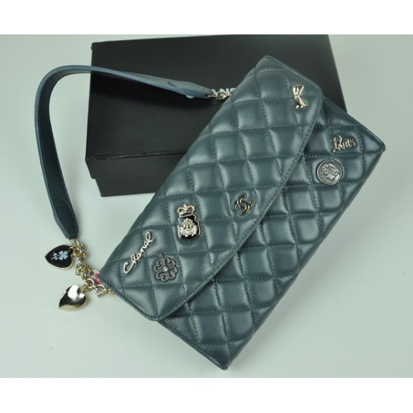 Mini Chanel Borse Chanel Classic Flap Mini Agnello Grigio Co