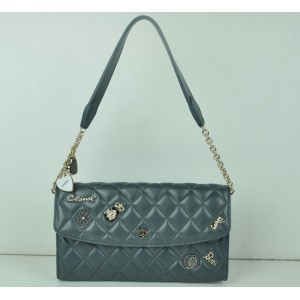 Mini Chanel Borse Chanel Classic Flap Mini Agnello Grigio Co