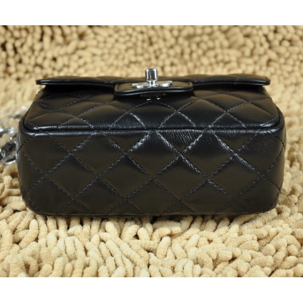 Mini Chanel Chanel Classic Borse Nero Mini Flap Agnello Con