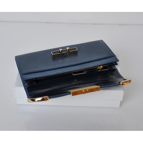 Chanel 2012 Portefeuilles Bleu Giro Vachette Bc Sollievo