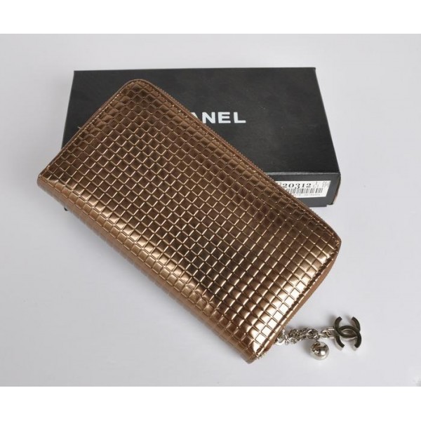 Chanel A20312 Portefeuilles Bronzo Avec En Muir Chanel Firma