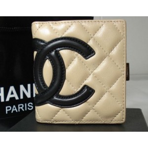 Chanel A26720 Titulaire Yen Abricot Avec Snapped Pocket Coin