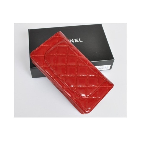 Chanel A31508 Brevetti Portefeuilles En Rouge Muir