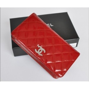 Chanel A31508 Brevetti Portefeuilles En Rouge Muir