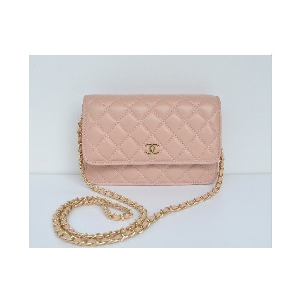 Chanel A33814 Portefeuilles Classique En Rose Agneau Avec Ghw