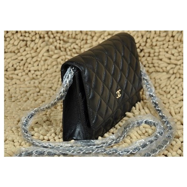 Chanel A33814 Y01480 3906 Portefeuilles Agneau Noir