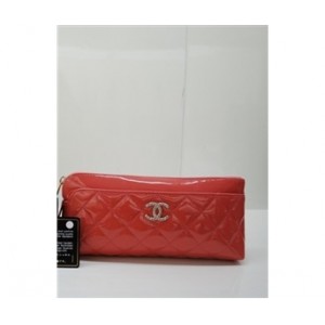 Chanel Muir Verni Avec En Rose Portefeuilles Zip Dettaglio