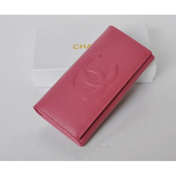 Chanel Portefeuilles Classiques Veau En Rose Logo Sollievo Ac