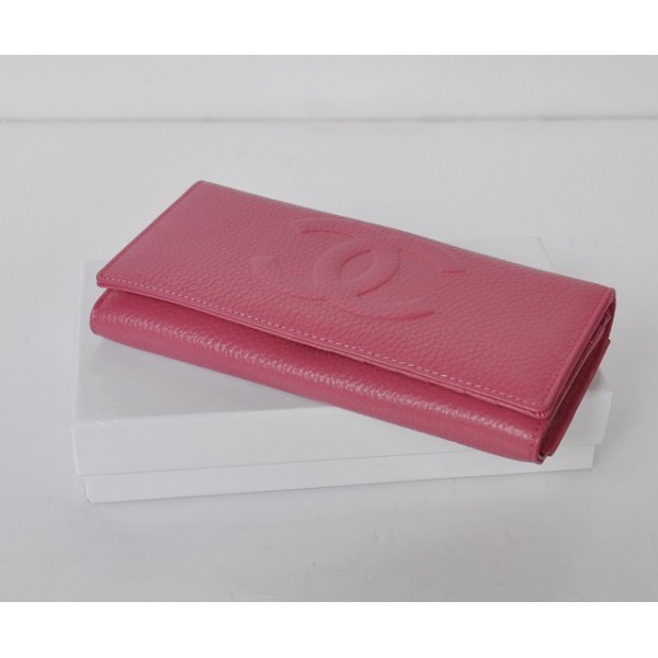 Chanel Portefeuilles Classiques Veau En Rose Logo Sollievo Ac