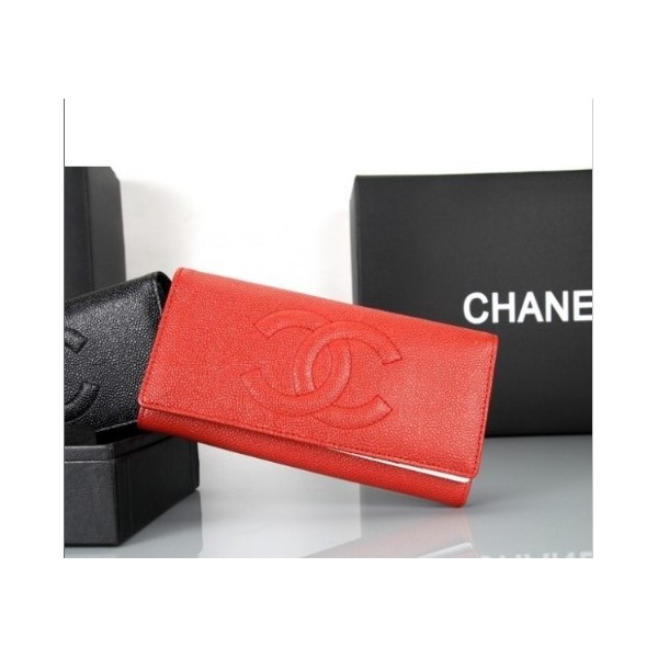 Chanel Rouge Portefeuilles 2011 En Nouvelle Muir Grano