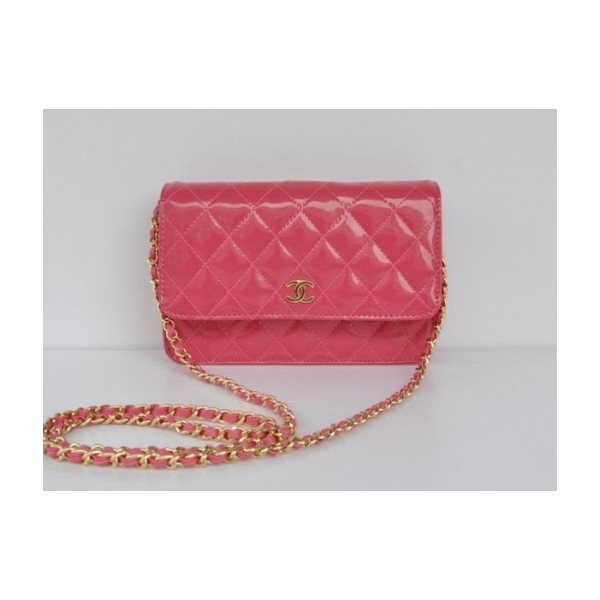 Portefeuilles Chanel A33814 Muir Verni Rouge Avec De Leccessiva