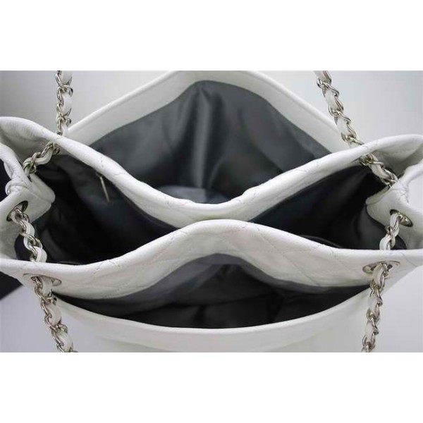 Chanel 2010 Bianco In Pelle Borse Caviar Con Chanel Firma