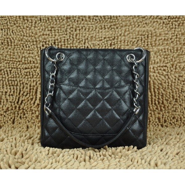 Chanel A20994 Dello Shopping In Pelle Caviar Black Tote Gst Con