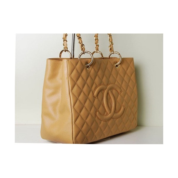 Chanel A20995 Classic Albicocca Caviar Leather Tote Gst Shopping