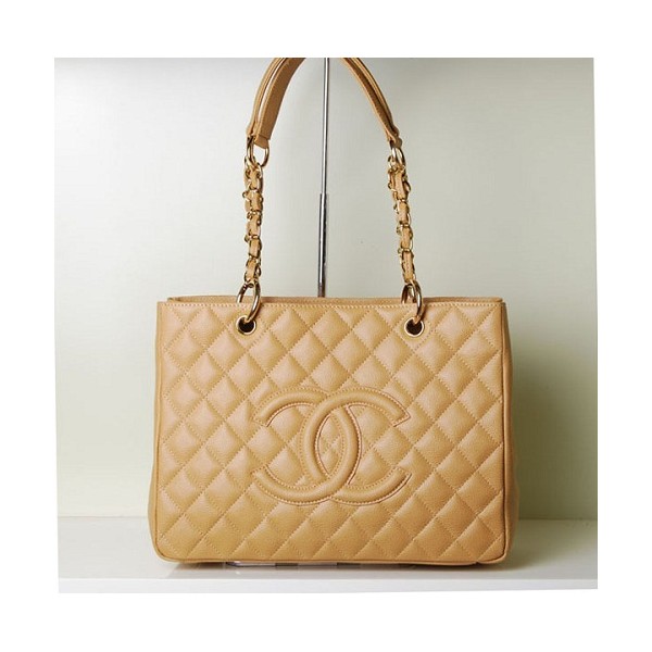 Chanel A20995 Classic Albicocca Caviar Leather Tote Gst Shopping