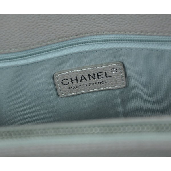 Chanel A20995 Classic Grigio Caviar Leather Gst Shopping Bags