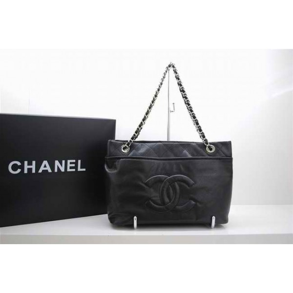 Chanel Caviar Leather Borse Chanel 2010 Nero Con Firma