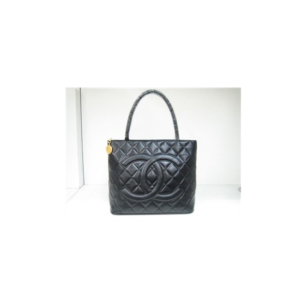 Chanel Classic Borse Cambon Agnello Nero