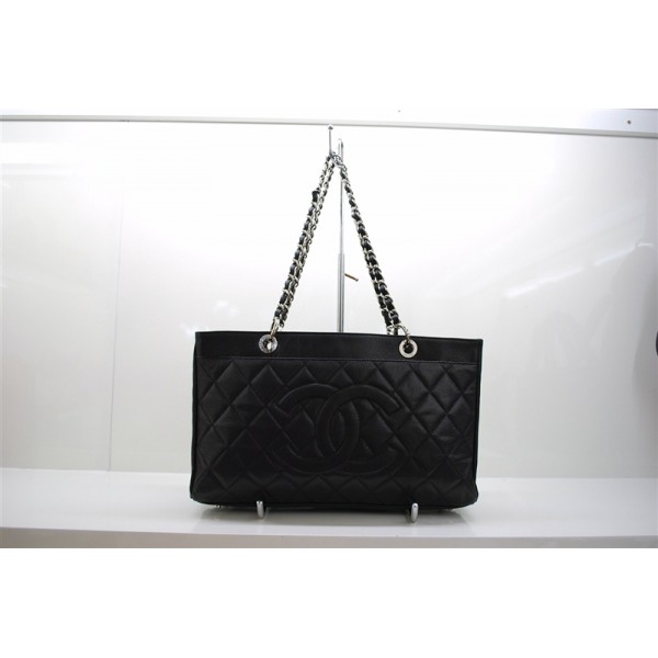 Chanel Timeless Cc 2011 Tote In Pelle Nera Caviar Cristallo