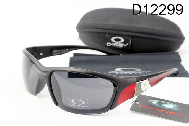 Oakley Commit Occhiali Da Sole Grigio Lente Nero Rosso Telaio