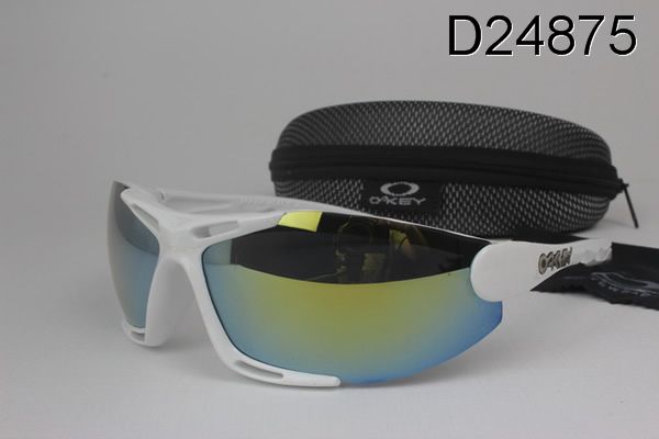 Oakley Commit Occhiali Da Sole Blu Giallo Lente Bianco Telaio