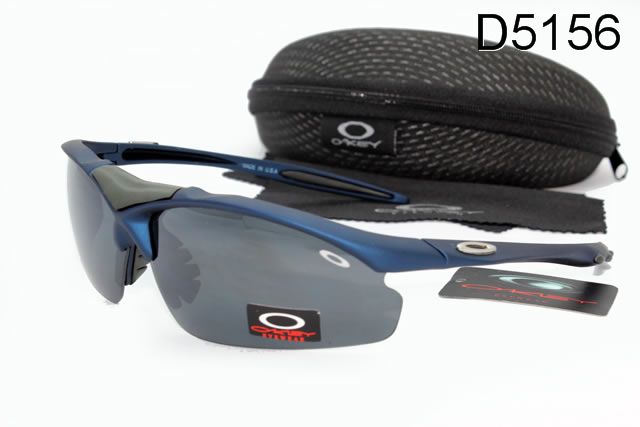 Oakley Commit Occhiali Da Sole Profondità Grigio Lente Scuro Blu Telaio