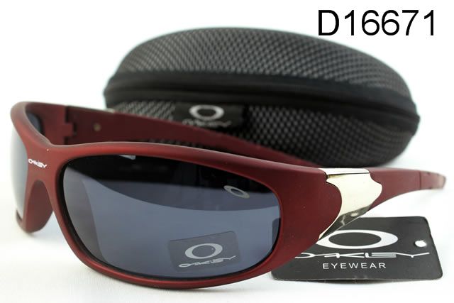 Oakley Active Occhiali Da Sole Grigio Lente Scuro Rosso Telaio