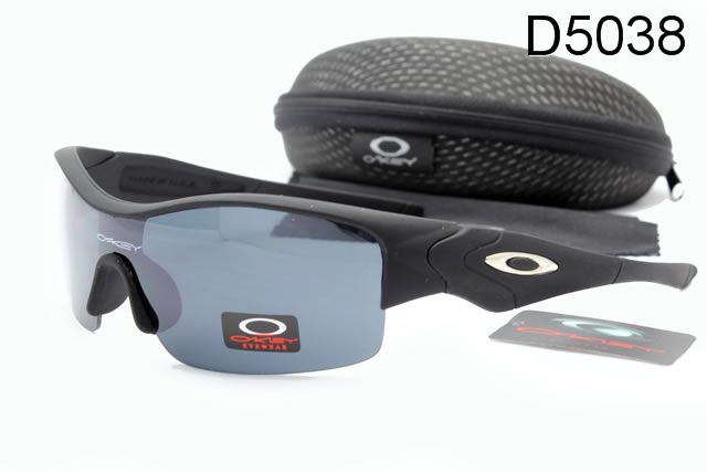 Oakley Half Straight Jackets Occhiali Da Sole Nero Telaio Grigio Lente