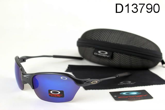 Oakley Half X Occhiali Da Sole Nero Telaio Blu Lente