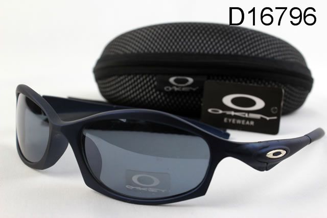 Oakley Hatchet Wire Occhiali Da Sole Nero Scuro Blu Telaio