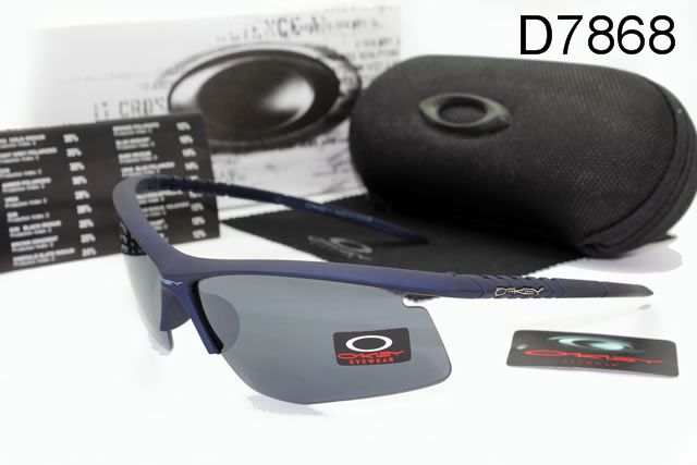 Oakley AAA Commit Occhiali Da Sole Blu Telaio Grigio Lente