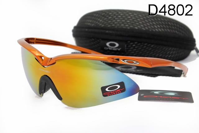 Oakley M Frame Occhiali Da Sole Shield Arancione Giallo Blu