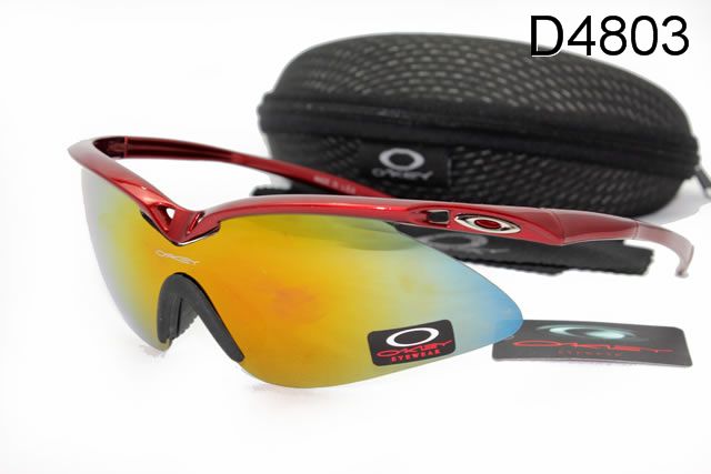 Oakley M Frame Occhiali Da Sole Shield Rosso Giallo Blu