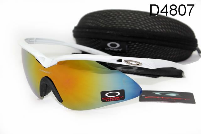 Oakley M Frame Occhiali Da Sole Shield Bianco Giallo Blu