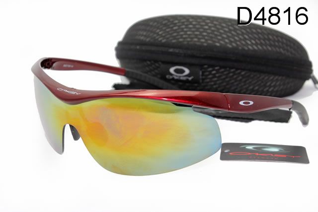 Oakley M Frame Occhiali Da Sole Shield Rosso Telaio Colorato Lente