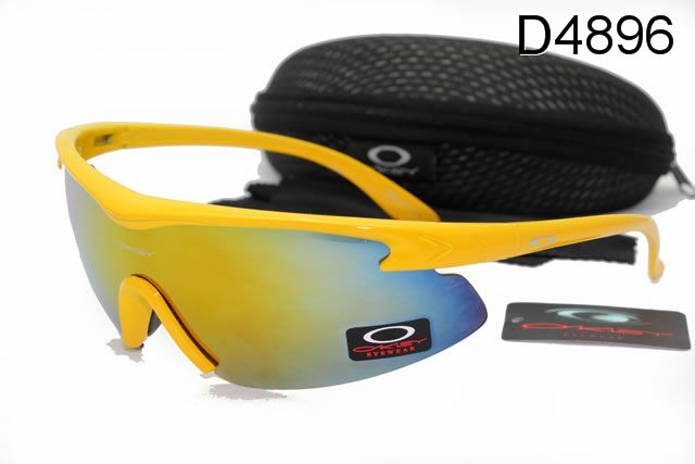 Oakley M Frame Occhiali Da Sole Shield Giallo Telaio Giallo Blu Lente