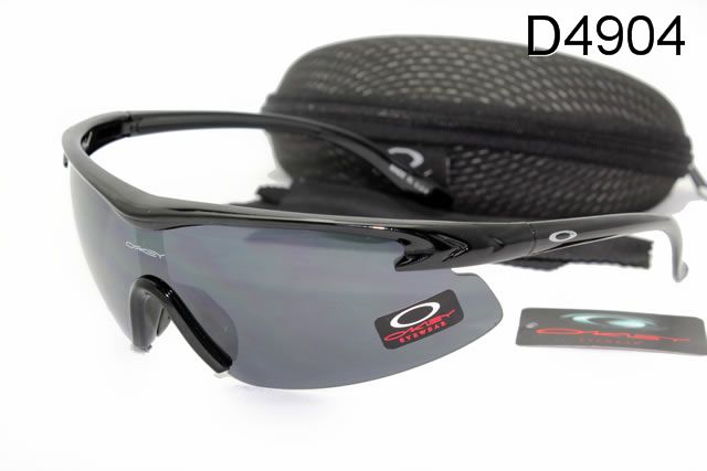 Oakley M Frame Occhiali Da Sole Shield Nero Telaio Grigio Lente